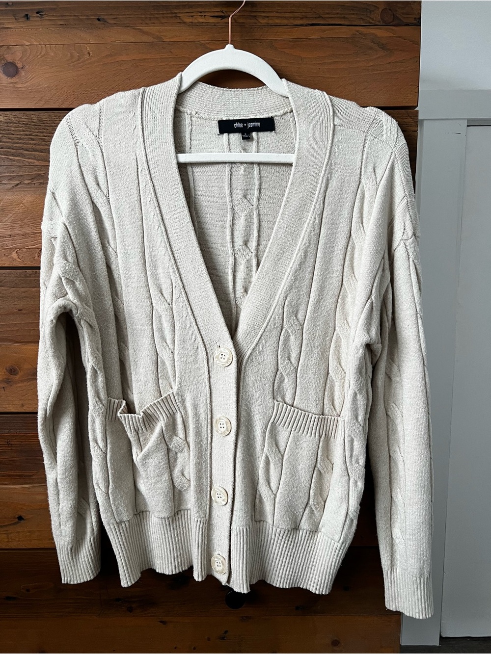 Chloe + Jasmine Cream Cardigan